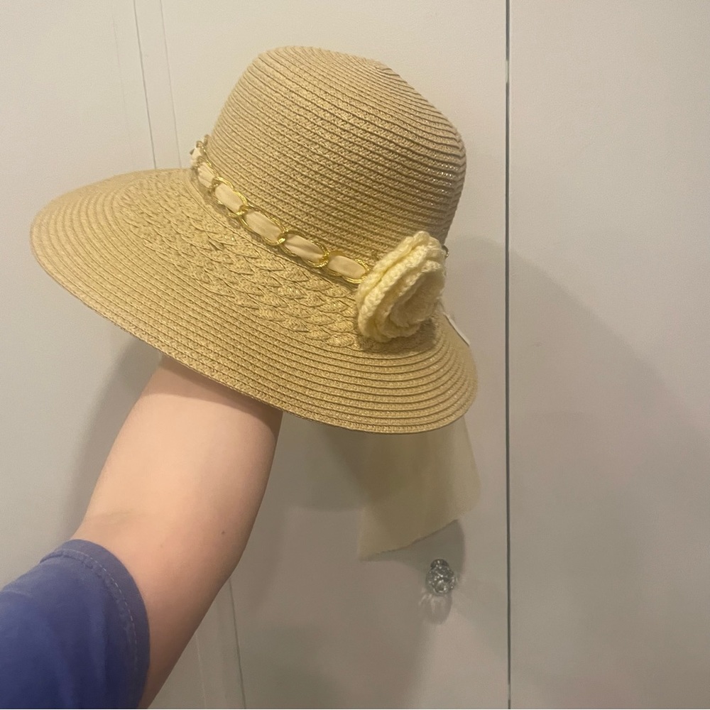 Chic Ruff sun hat with ribbon - Picture 3 of 11